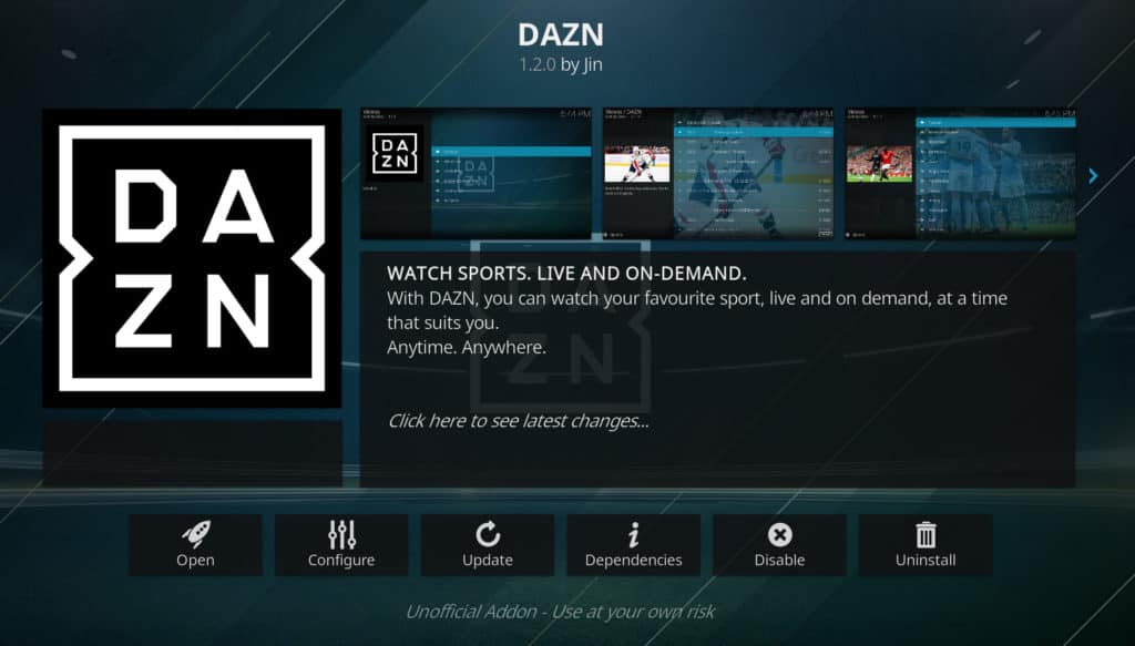 mlb 2019 on kodi DAZN
