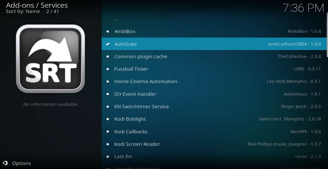 How to set up Kodi subtitles to automatically download
