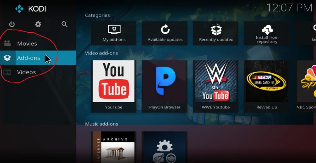 How to change menu options in Kodi: Kodi fewer menu items