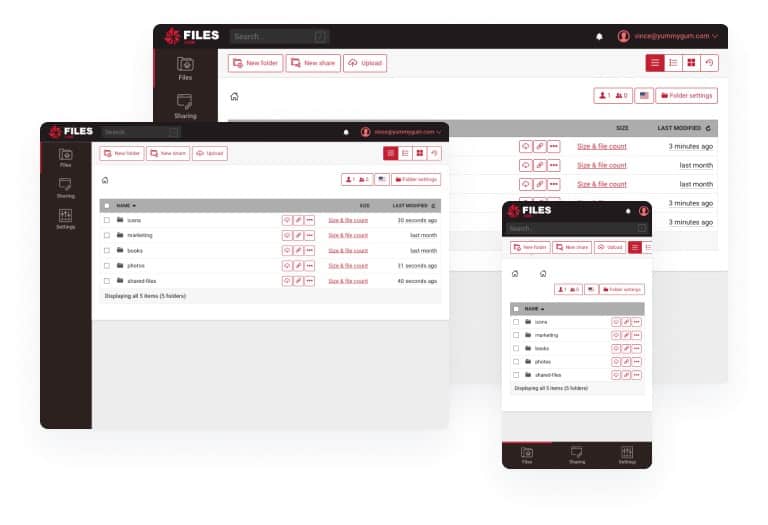 Access Files.com through a desktop utility, the Files.com website, or a mobile app