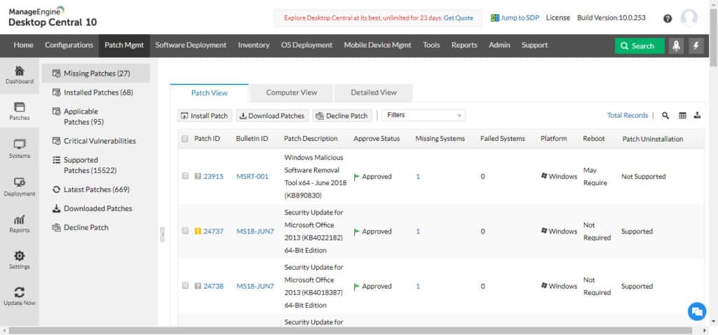 ManageEngine Patch Manager Plus