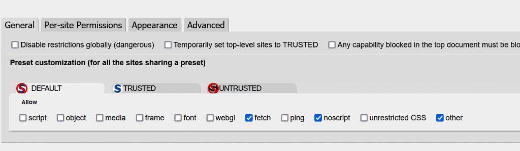noscript firefox