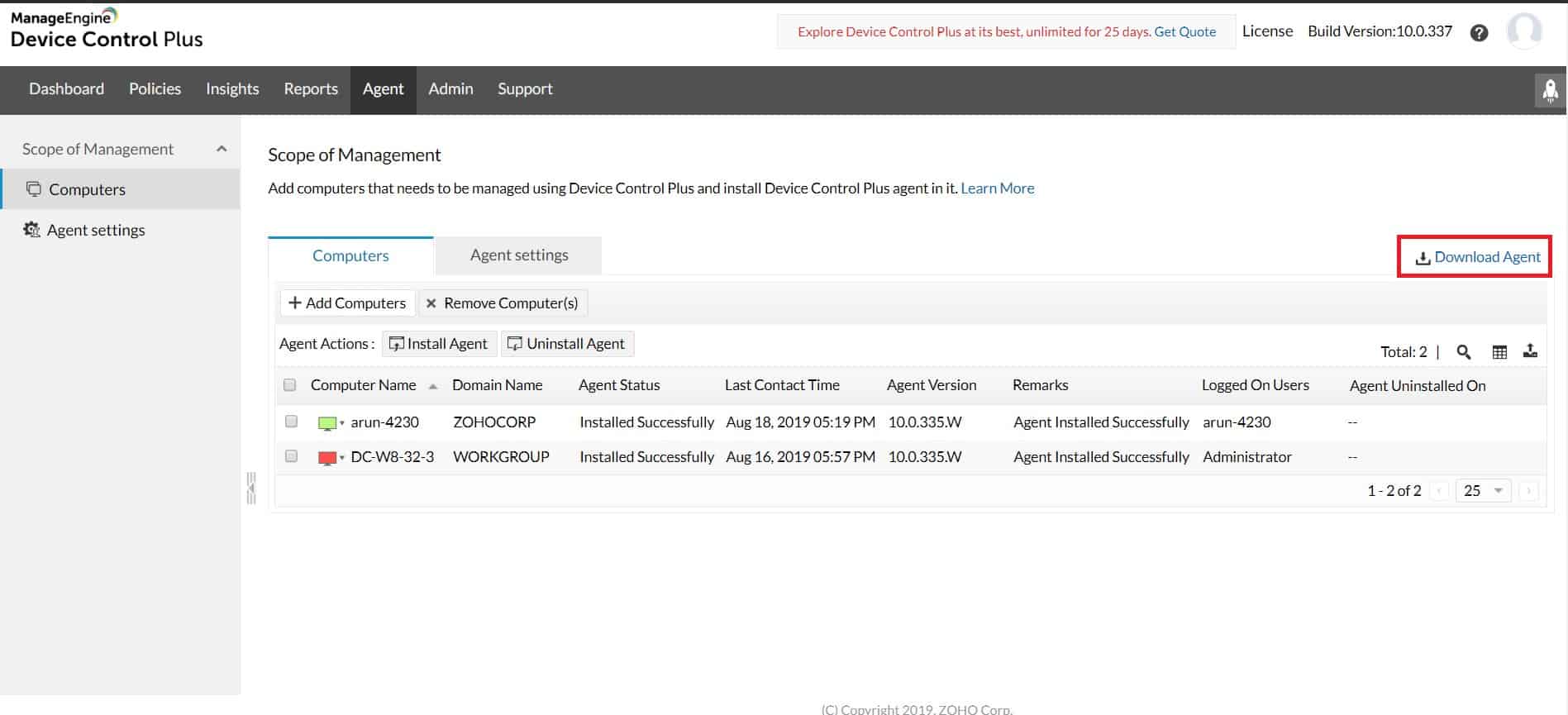 ManageEngine Device Control Plus