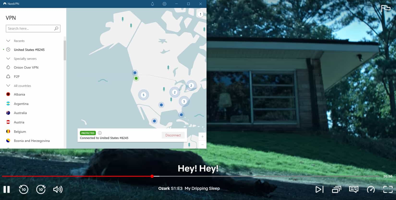 NordVPN werkt met Netflix