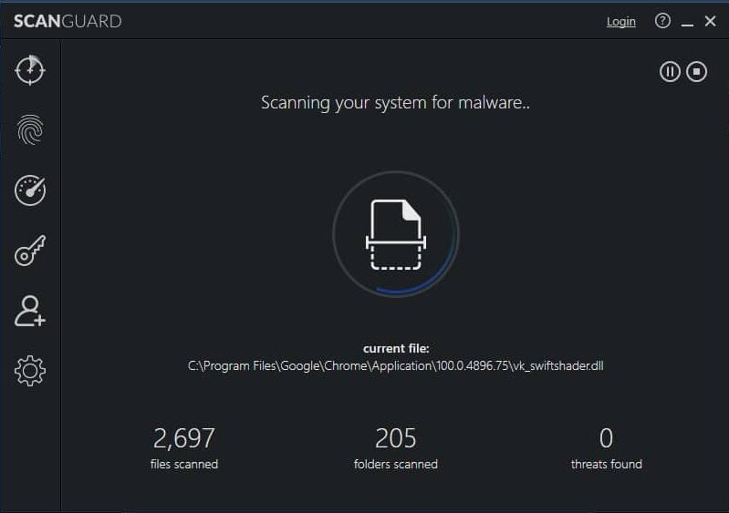 Scanguard interface