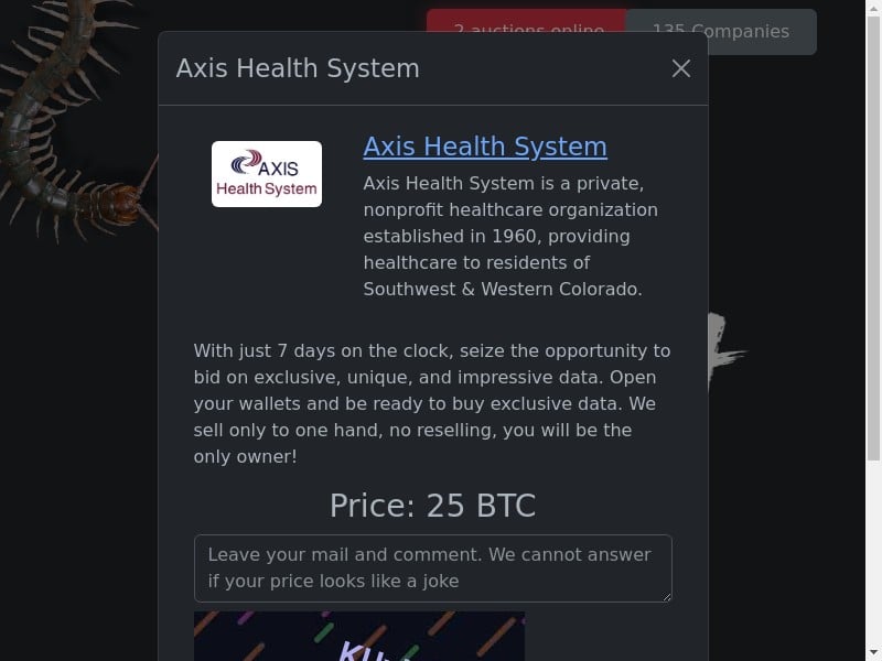 Rhysida Axis Health System