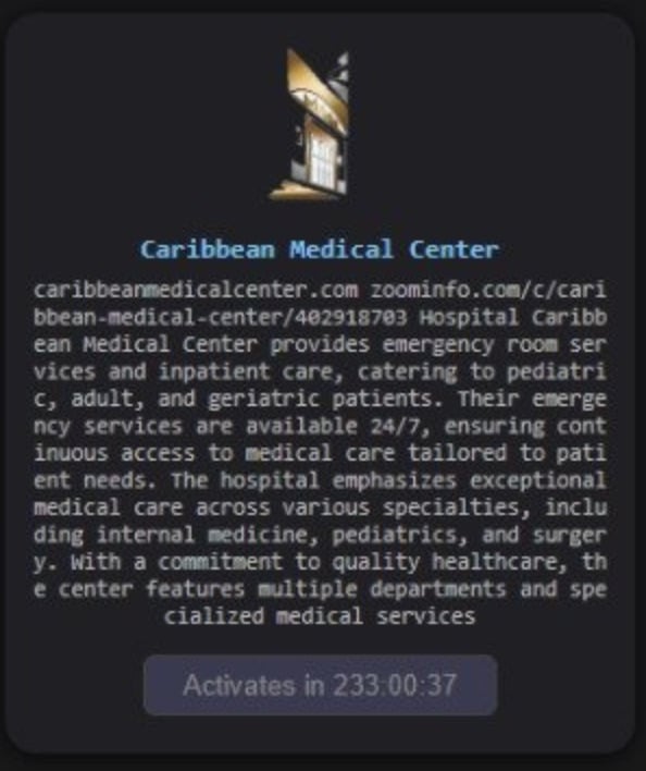 The Gentlemen Hospital ⁠Caribbean Medical Center